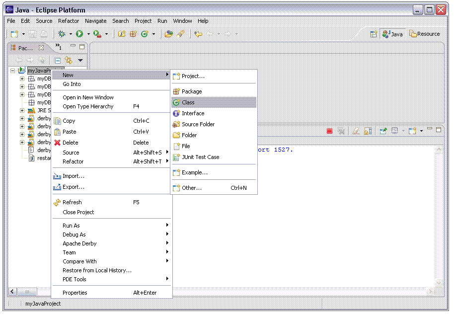 Creating a Java class in Eclipse