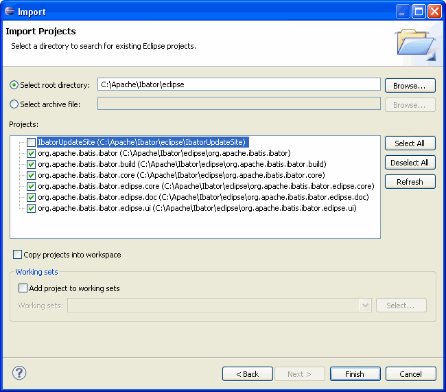 Eclipse Project Import Wizard