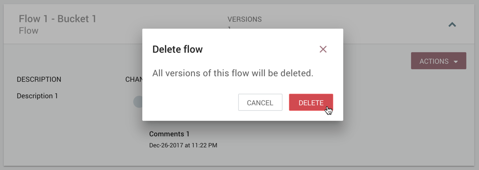 Flow Delete Confirm