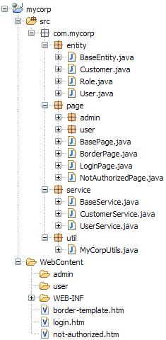 Example Project Structure