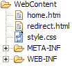 Click application web files