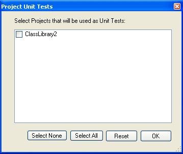 Project unit tests list
