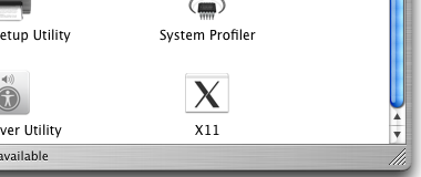 X11 in the Utilities folder