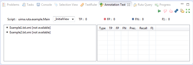 The Annotation Test view.